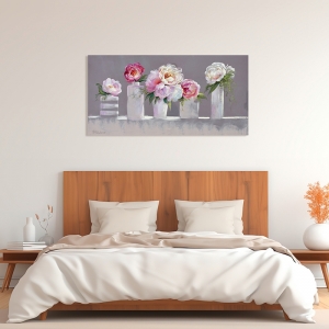 Modern floral art print, Soft Light Calm Thoughts, Nel Whatmore
