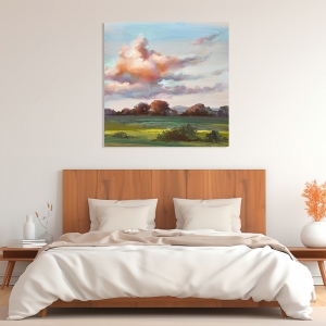 Landscape art print and canvas, Devon sky I by Nel Whatmore