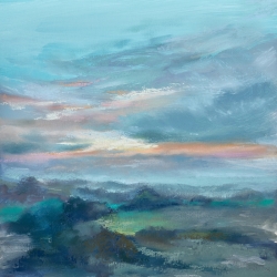 Cuadro en lienzo paisaje, El cielo en Devon II de Nel Whatmore