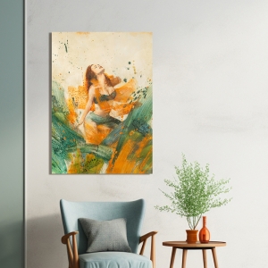 Cuadro moderno mujer en lienzo, Rebirth (detail) de Erica Pagnoni