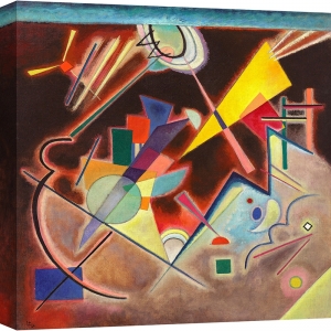 Quadro, stampa su tela, Deep Brown di Wassily Kandinsky