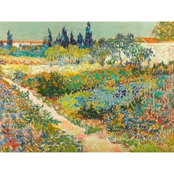 Art print and canvas, Garden at Arles by Vincent van Gogh