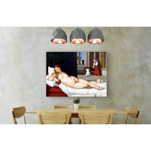 Wall art print and canvas. Tiziano, The Venus of Urbino