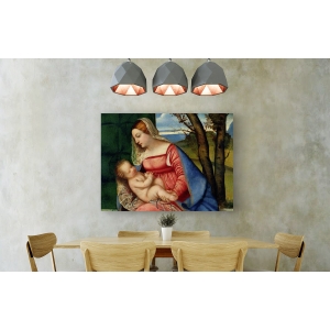 Tableau sur toile. Tiziano, La Vierge et l'enfant