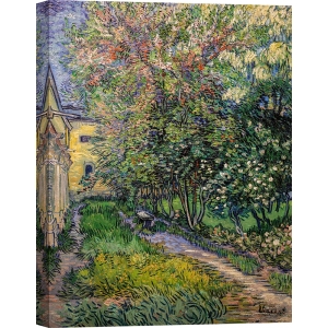 stampa su tela, Il giardino del manicomio di Saint-Rémy di van Gogh