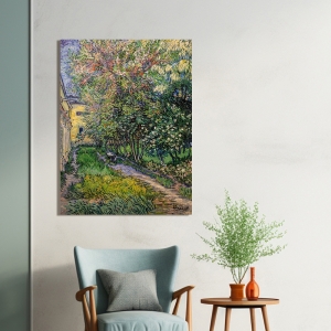 Kunstdruck, Der Garten der Anstalt Saint-Rémy, Vincent van Gogh