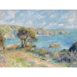 Art print and canvas, View at Guernsey, 1883 by Renoir