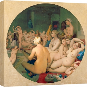 Kunstdruck, Leinwandbild, Das Türkische Bad, 1863 von Ingres