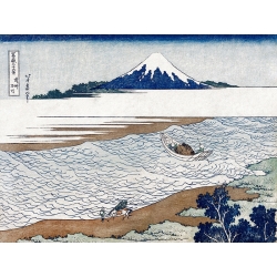 Tableau japonais Hokusai, The Jewel River in Musashi Province