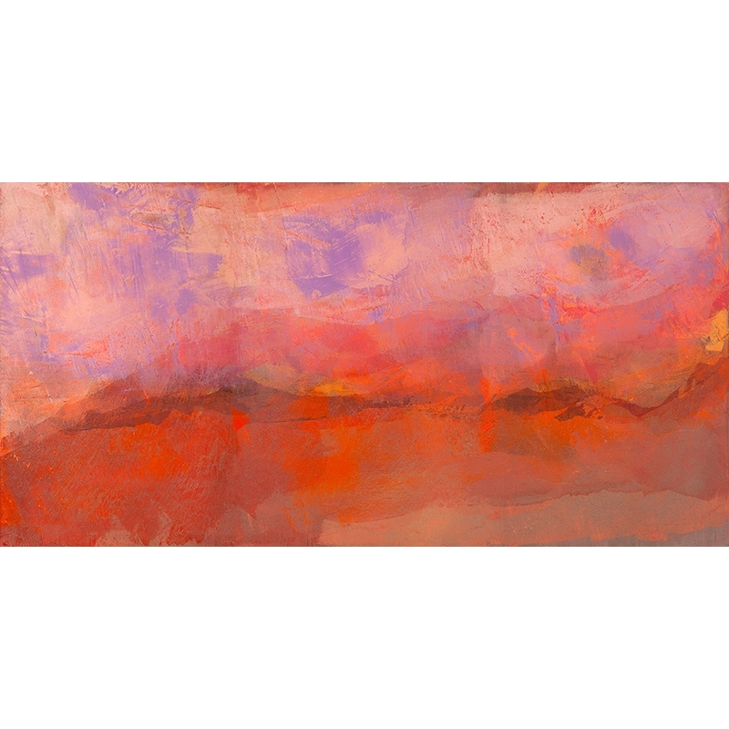 Red abstract art print and canvas, Red Desert by Italo Corrado