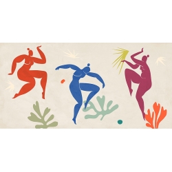 Poster style Matisse, Danse de nuit