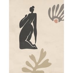 Female silhouette print, In the Garden of Luxury II, Atelier Deco