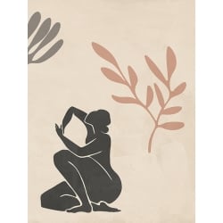 Female silhouette canvas, In the Garden of Luxury III