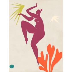 Poster estilo Matisse, Dancing the Night Away III de Atelier Deco