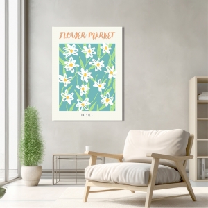 Tableau sur toile et affiche marguerites, Flower Market: Daisies