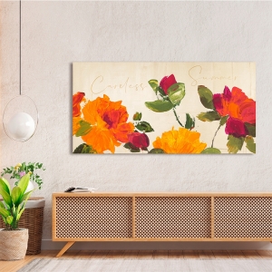 Modern floral canvas, Careless Summer by Teo Rizzardi