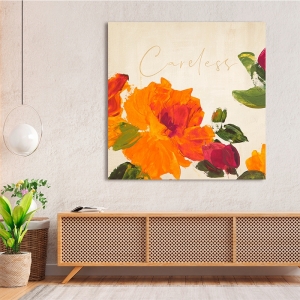 Floral art print and canvas, Careless Summer I by Teo Rizzardi