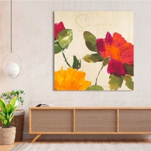 Floral art print and canvas, Careless Summer II by Teo Rizzardi