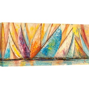 Art print and canvas, Multicoloured sails by Luigi Florio