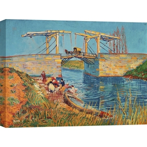 Leinwandbilder. Van Gogh, Die Wäscherinnen unter der Langlois-Brücke