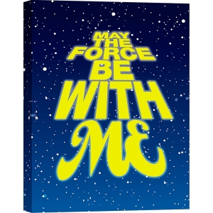 Tableau, poster, affiche Star Wars, May the Force... de Pixeland