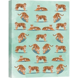 Tiger Kunstdruck, Leinwandbild Wildlife pattern II, Steven Hill