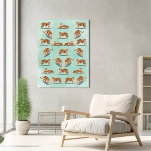 Tableau, poster tigres, Wildlife pattern II de Steven Hill