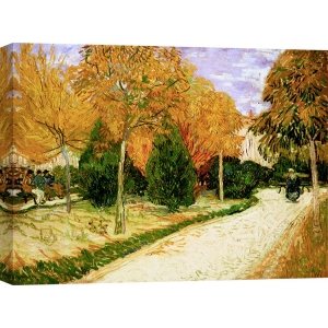 Tableau sur toile. Vincent van Gogh, Jardin à l'automne