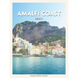 Poster, print and canvas, Amalfi Coast: Amalfi by Atelier Deco