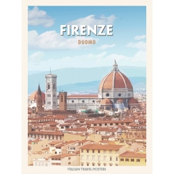 Poster, print and canvas, Firenze: Duomo by Atelier Deco