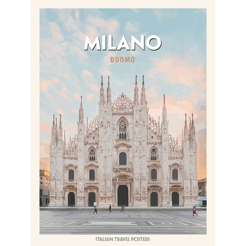 Lámina, poster, lienzo Milano: Duomo