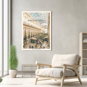 Tableau sur toile, poster et affiche, Milano: Galleria Vittorio Emanuele II