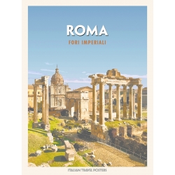 Stampa, poster, quadro su tela, Roma: Fori imperiali