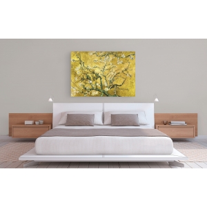 Leinwandbilder. Van Gogh Deco – Blühende Mandelbaumzweige (gold)