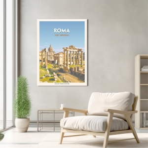 Poster, Kunstdruck, Leinwandbild Roma: Fori imperiali