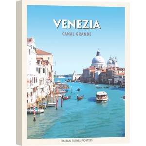 Poster, print and canvas, Venezia: Canal grande by Atelier Deco