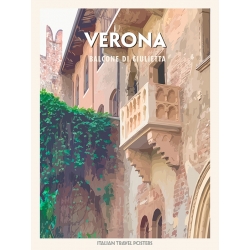 Tableau sur toile, poster et affiche, Verona: Balcone di Giulietta