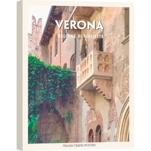 Tableau sur toile, poster et affiche, Verona: Balcone di Giulietta