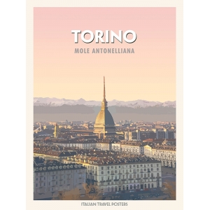 Poster, Kunstdruck, Leinwandbild Torino: Mole antonelliana