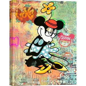 Art print and canvas, Pop Art Minnie by Eric Chestier