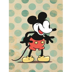 Quadro, stampa su tela, Polka Dot Mickey di Eric Chestier