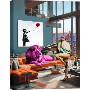 Pop Art print and canvas, Florence 1 by Gerard Madau