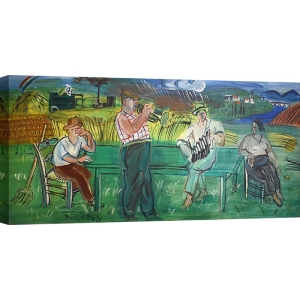 Art print and canvas, Musicians in the countryside by Raoul Dufy