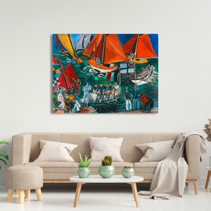 Art print and canvas, Boat party by Raoul Dufy