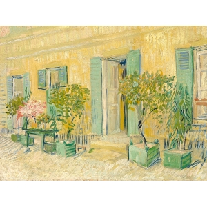 Cuadro en lienzo, Exterior de un restaurante, Asnières, van Gogh