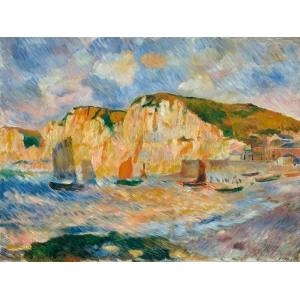 Kunstdruck, Leinwandbild Sea and Cliffs, France, Renoir