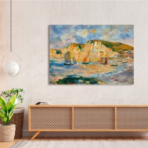 Art print and canvas, Sea and Cliffs, France, Renoir