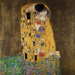 Quadro, stampa su tela, Il bacio di Gustav Klimt