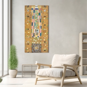 Art print and canvas, Stoclet Frieze by Gustav Klimt