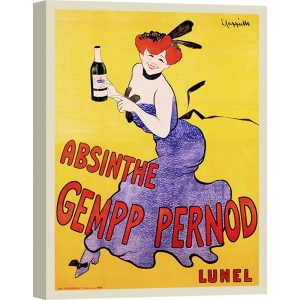 Quadro, stampa su tela. Leonetto Cappiello, Absinthe Gempp Pernod, 1903